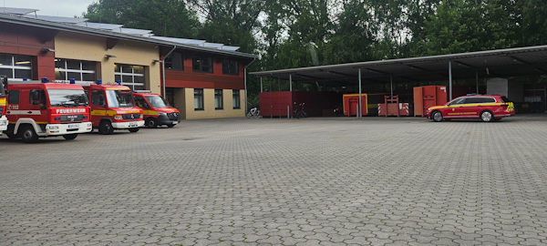 Feuerwehrgerätehaus Rüstringen – Fahrzeughalle / Außenansicht
